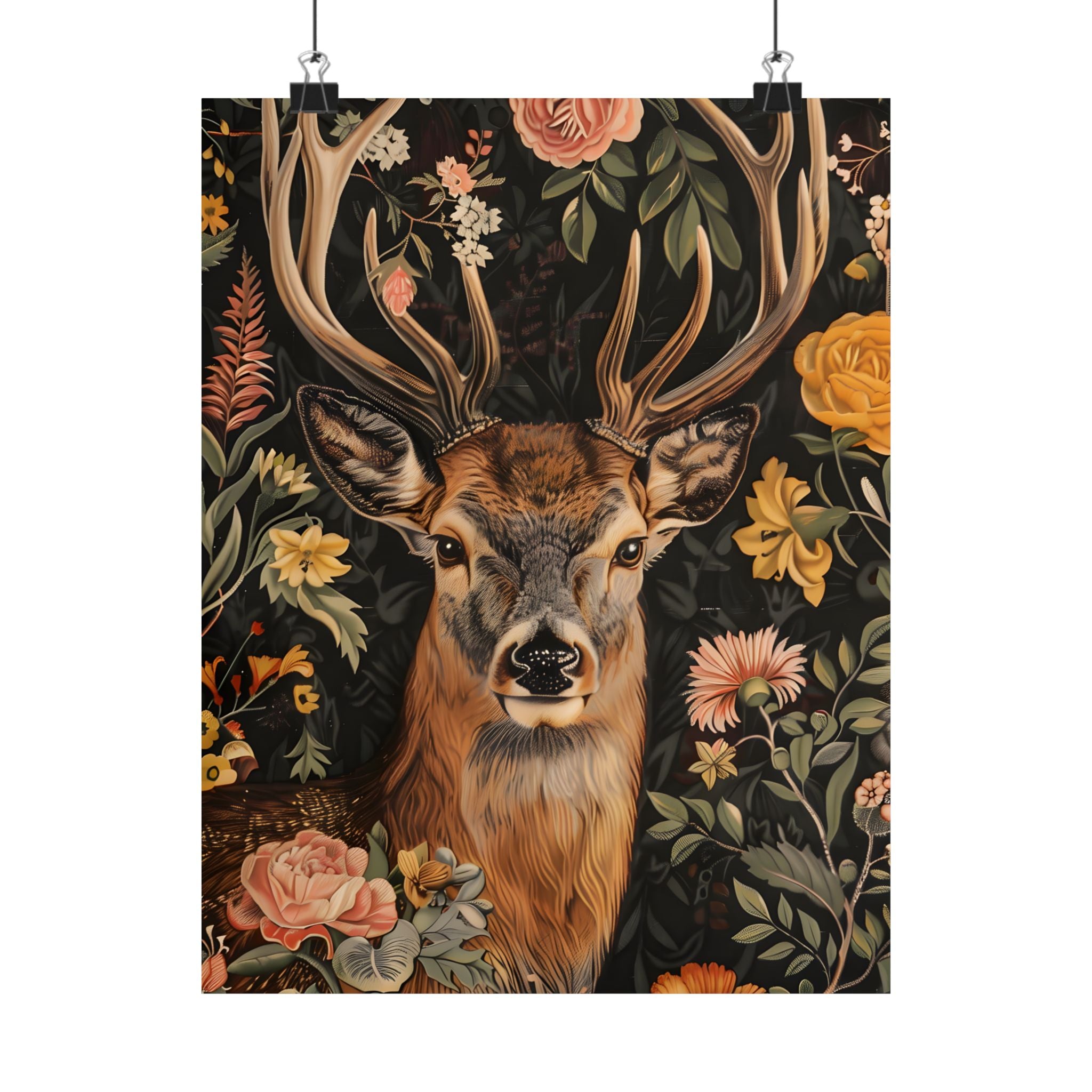 Floral Deer Majesty