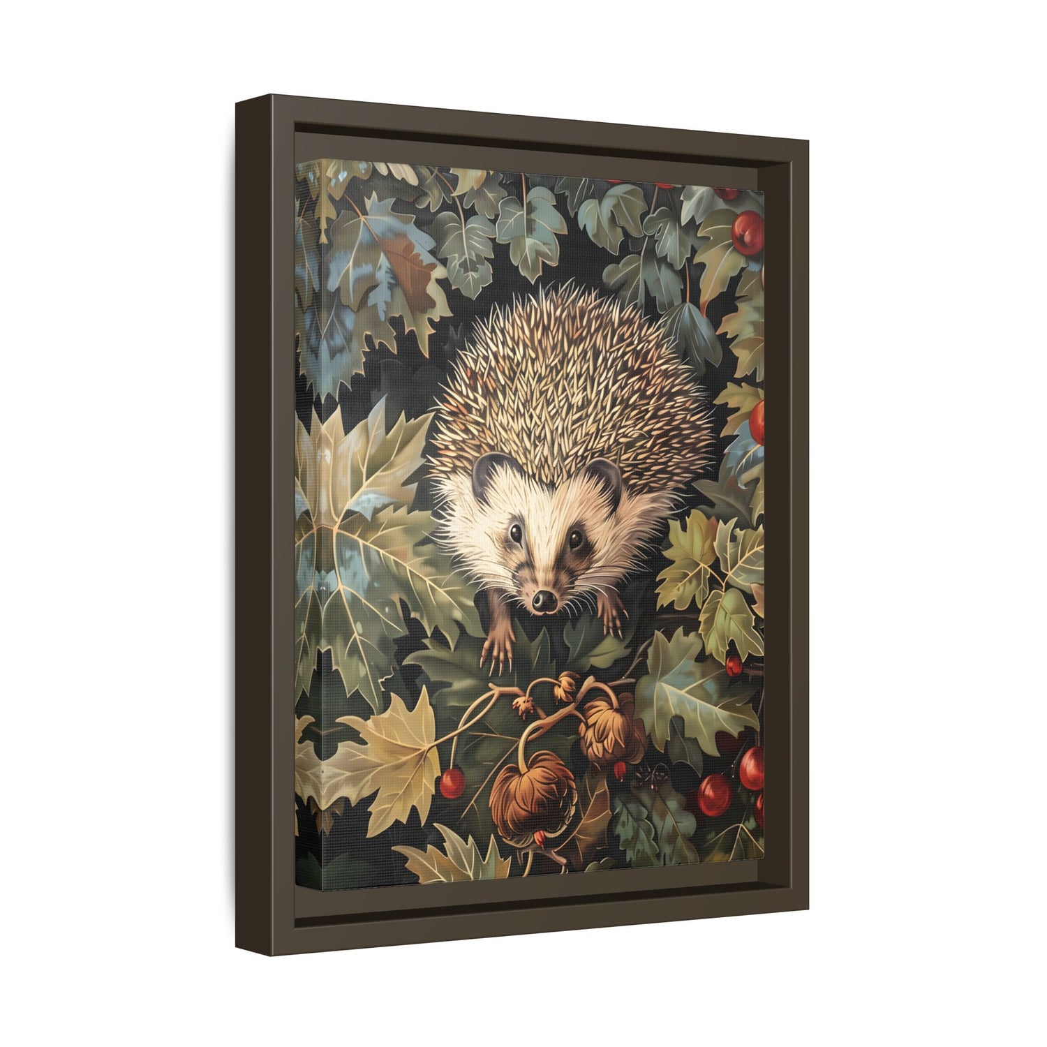Framed Canvas - Woodland Hedgehog Hideaway