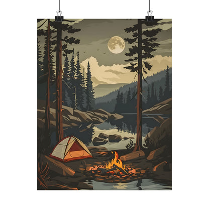 Moonlit Campfire Escape