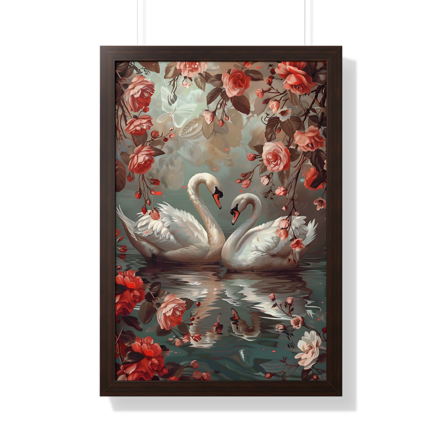 Framed Paper Print - Swans&