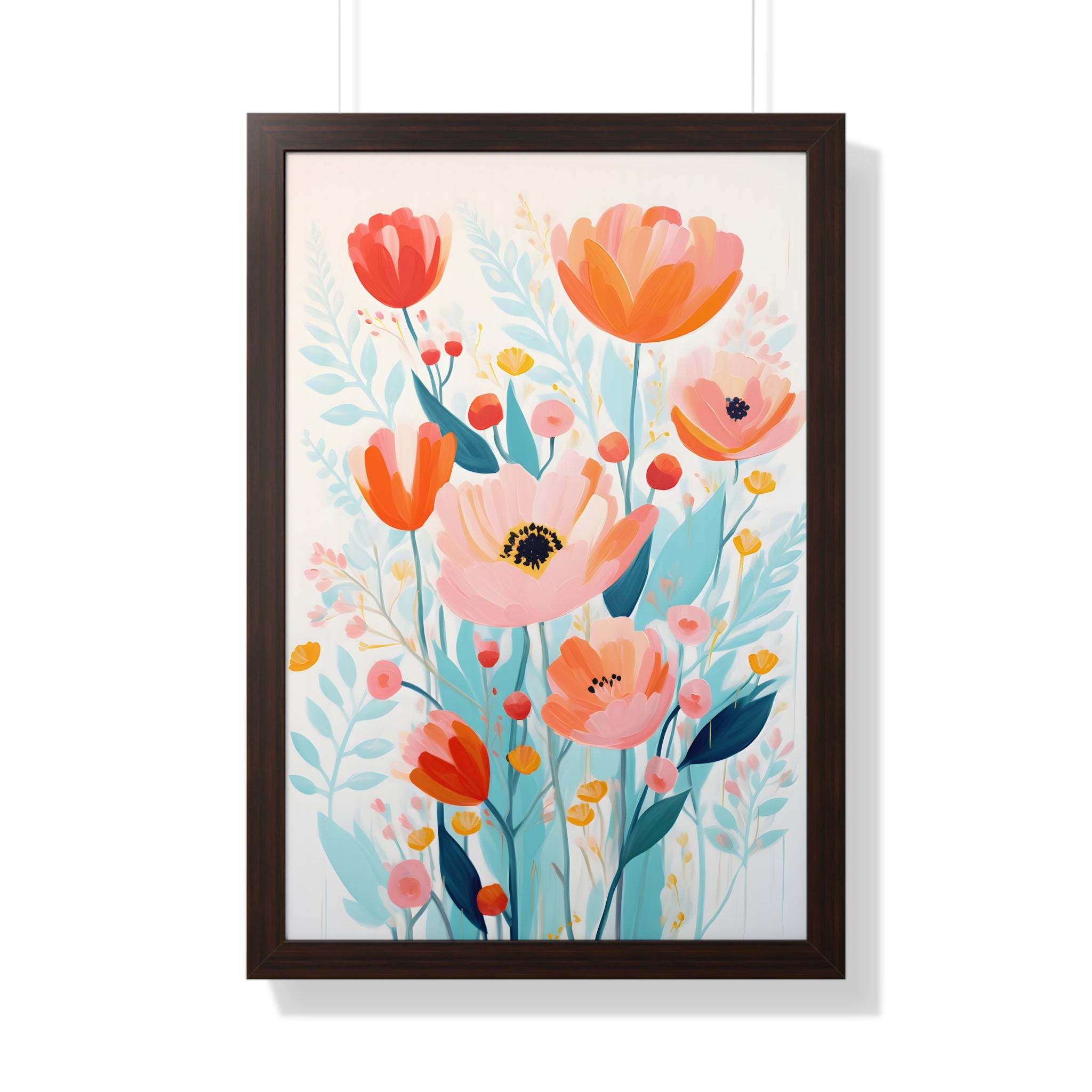 Framed Paper Print - Vivid Blossom Harmony