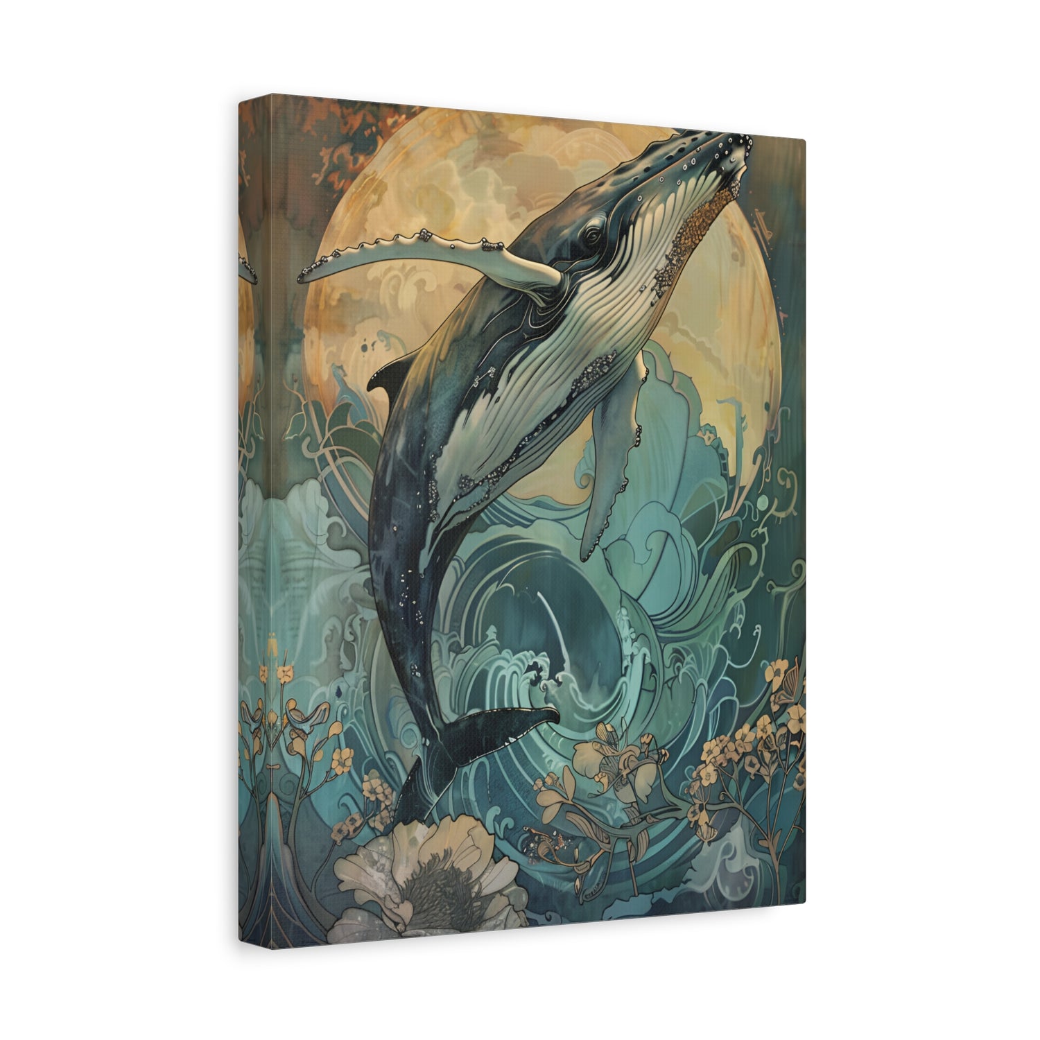 1.25" Matte Canvas - Moonrise Humpback Bloom