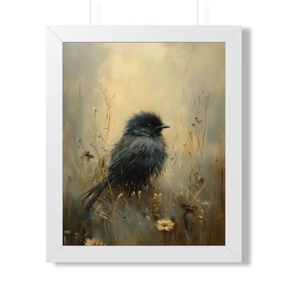 Framed Paper Print - Golden Meadow Bird