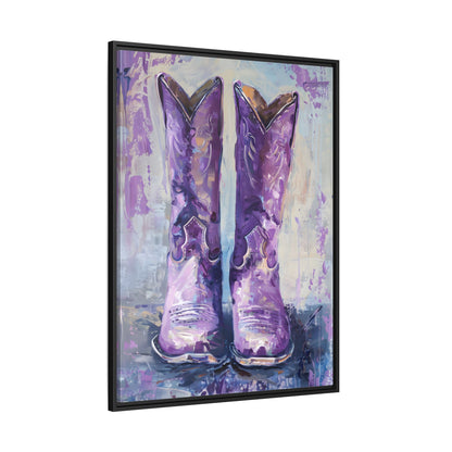 Framed Canvas - Violet Cowgirl Spirit