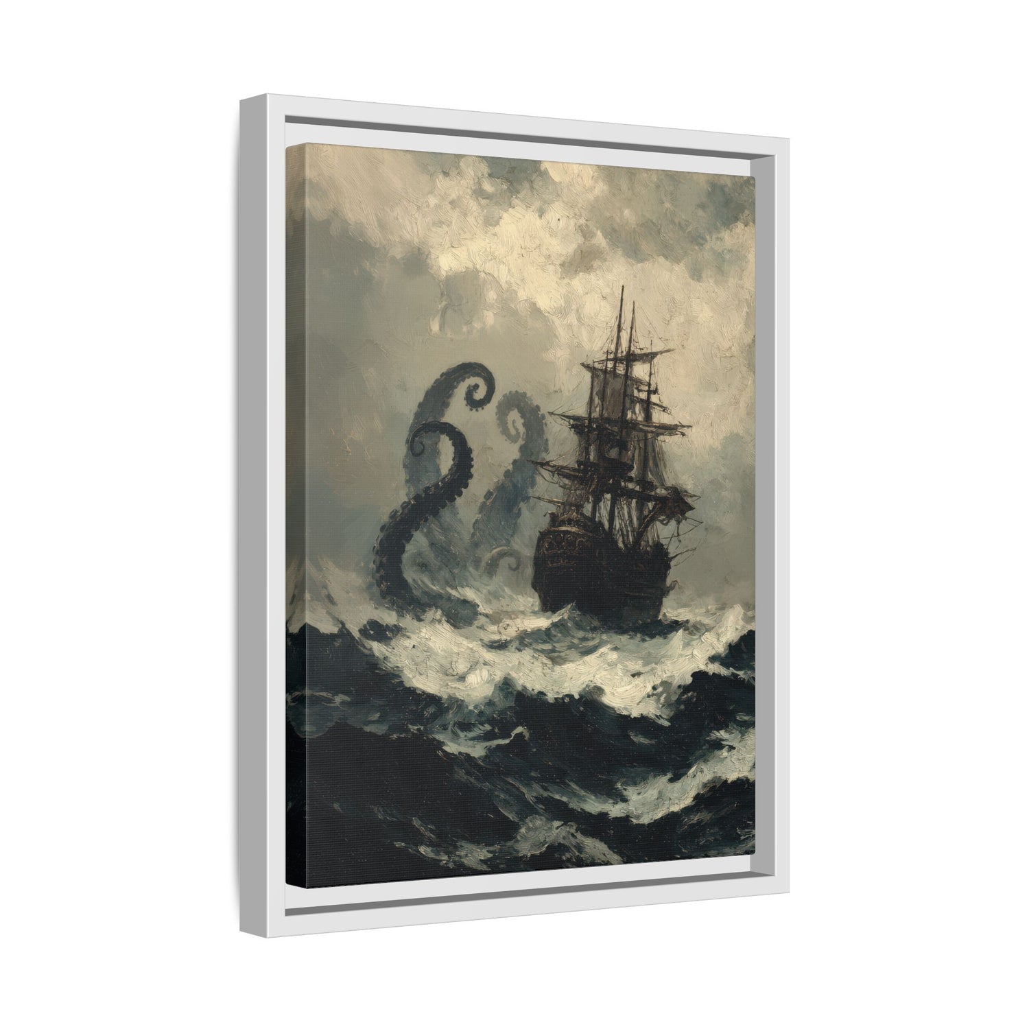 Framed Canvas - Into the Kraken’s Wake
