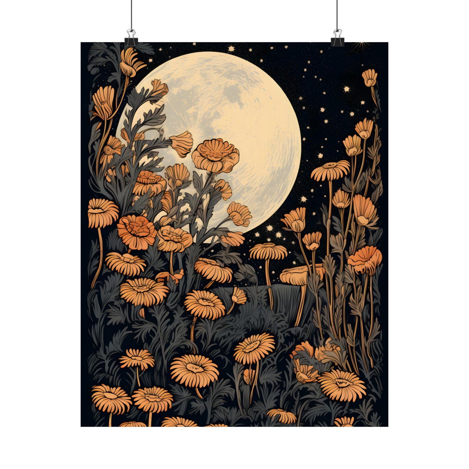 Moonlit Floral Serenade