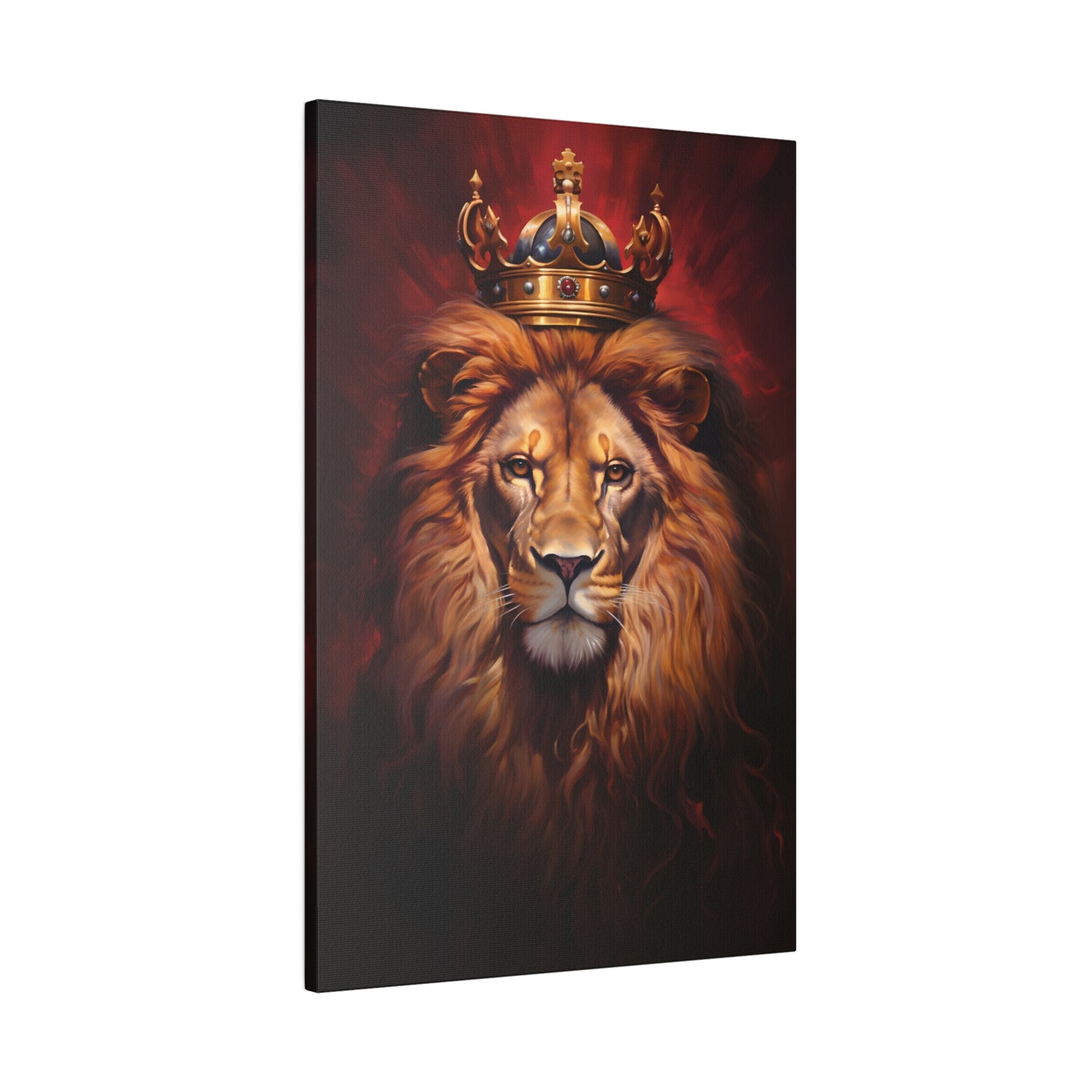 .75&quot; Matte Canvas - Majestic Lion Royale