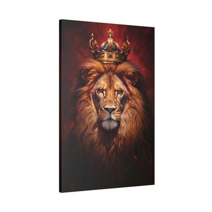 .75&quot; Matte Canvas - Majestic Lion Royale