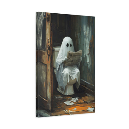 1.25" Matte Canvas - Ghostly Bathroom Break