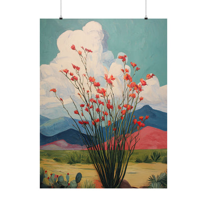 Ocotillo Cactus Desert Bloom
