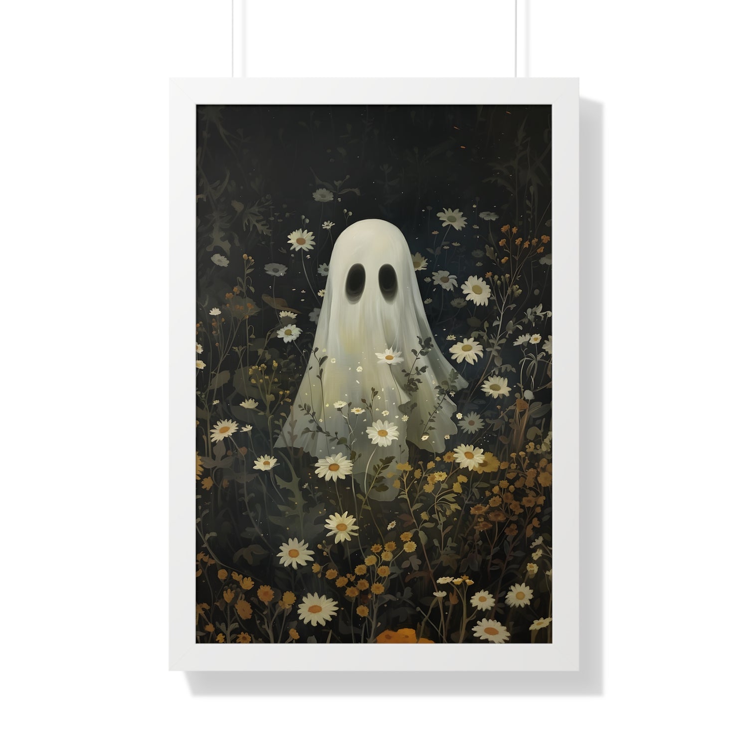 Framed Paper Print - Daisy Meadow Ghost