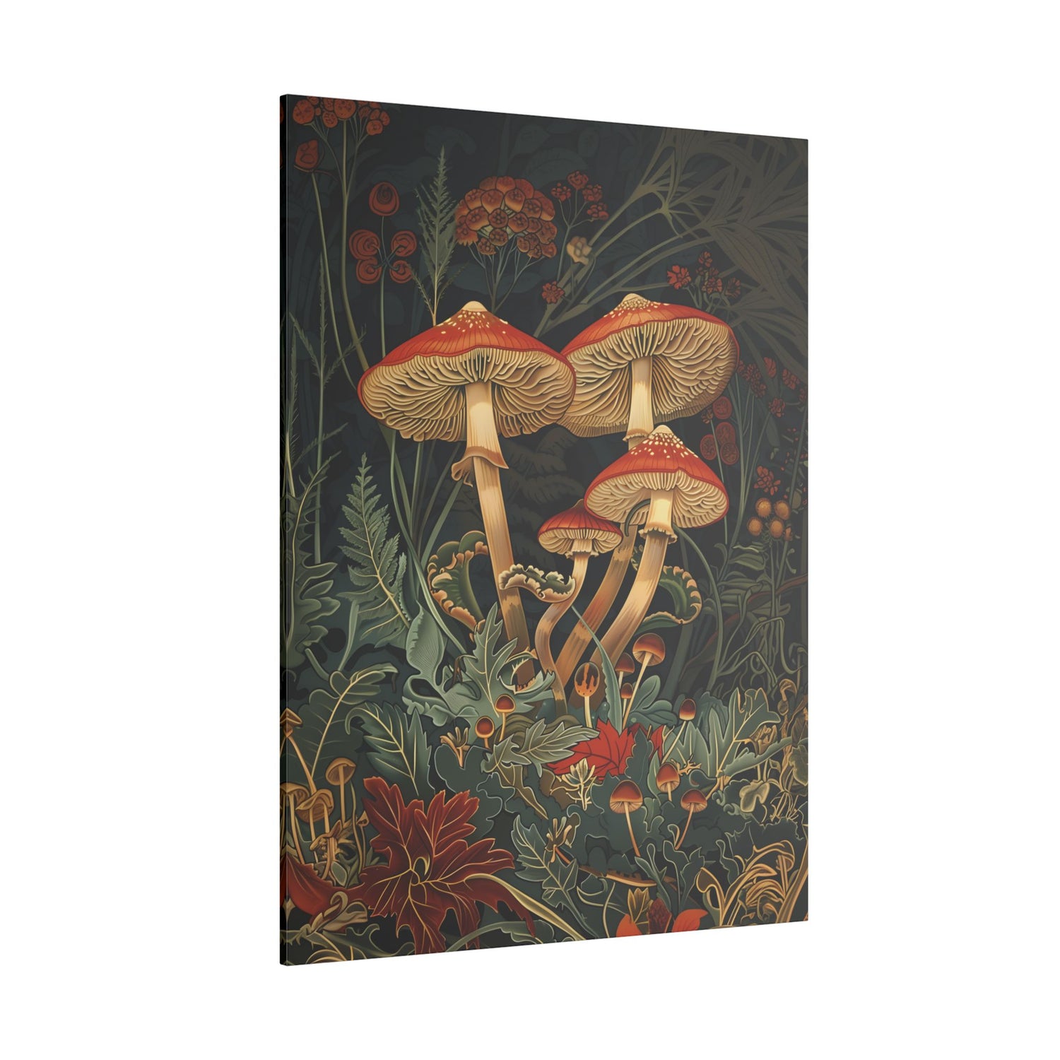 .75&quot; Matte Canvas - Elegant Mushroom Reverie
