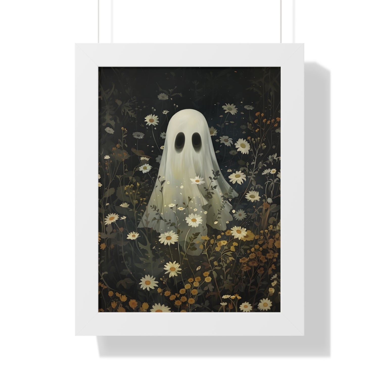 Framed Paper Print - Daisy Meadow Ghost