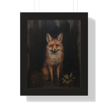 Framed Paper Print - Mystical Fox Gaze