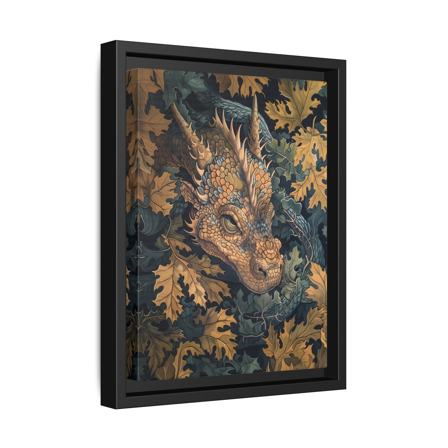 Framed Canvas - Enchanted Forest Dragon
