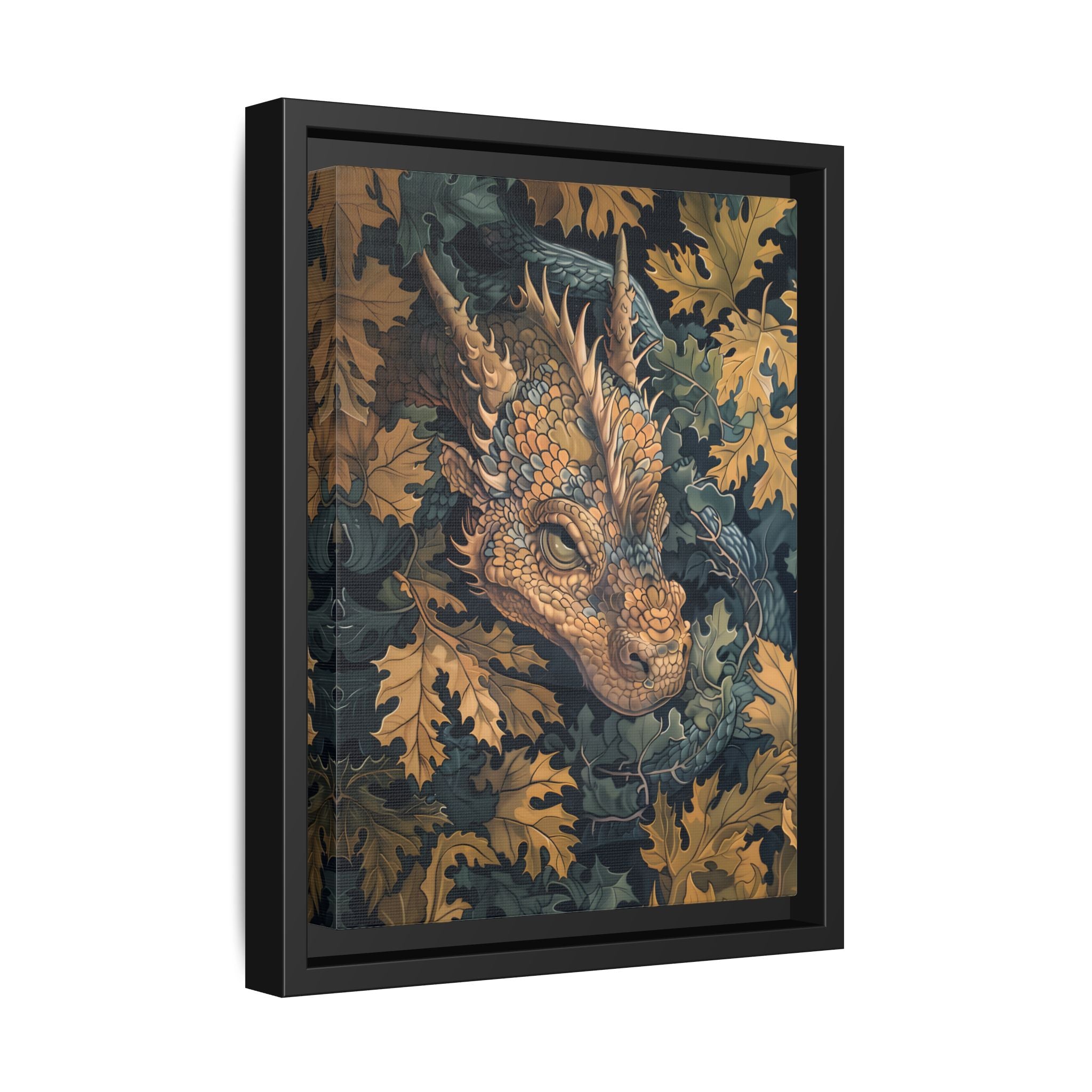 Framed Canvas - Enchanted Forest Dragon