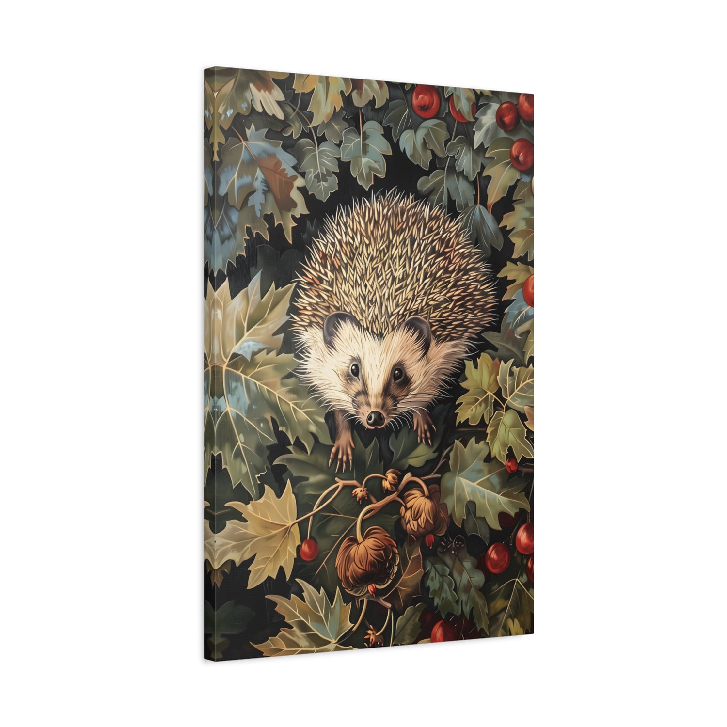 1.25" Matte Canvas - Woodland Hedgehog Hideaway