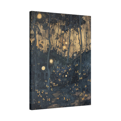 .75&quot; Matte Canvas - Golden Firefly Nightscape