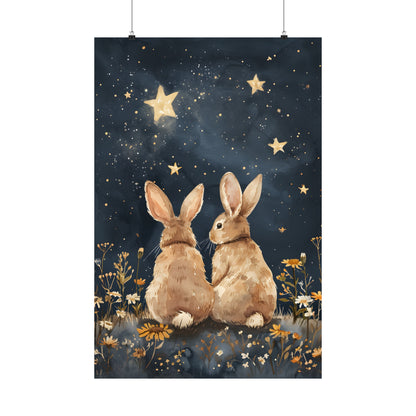 Stargazing Bunnies Love