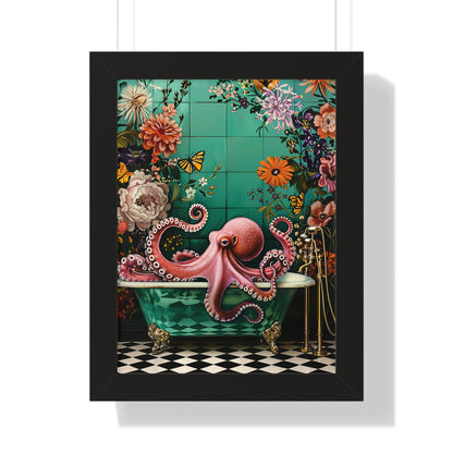 Framed Paper Print - Octopus Bath Royale