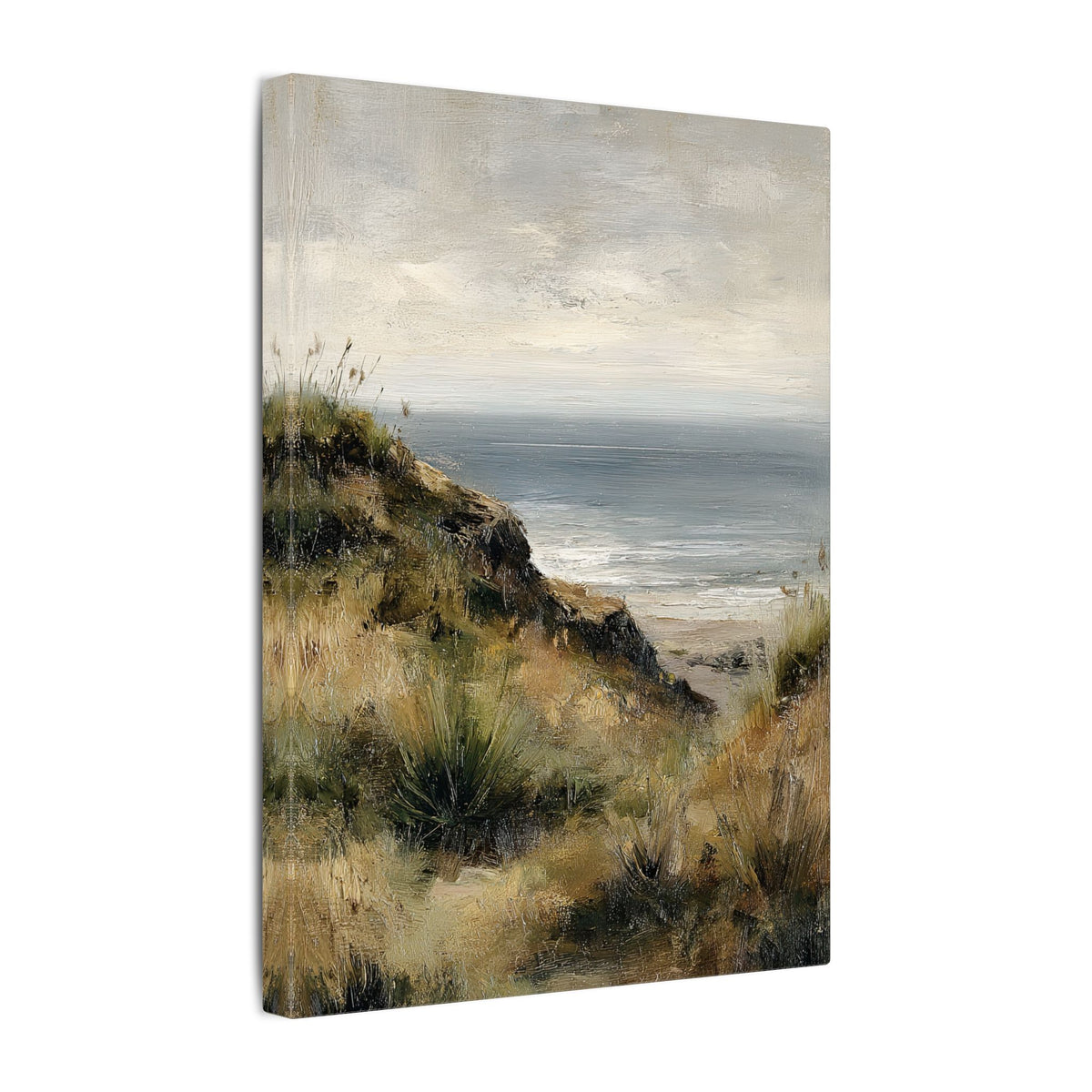 .75" Matte Canvas - Misty Coastal Seascape