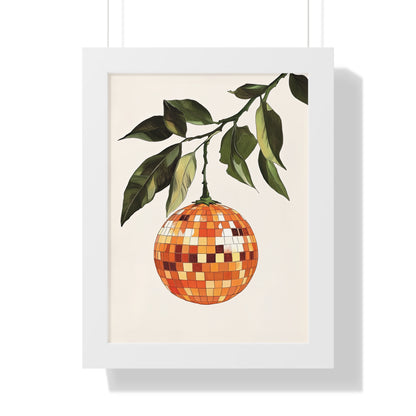 Framed Paper Print - Citrus Disco Glow Drop