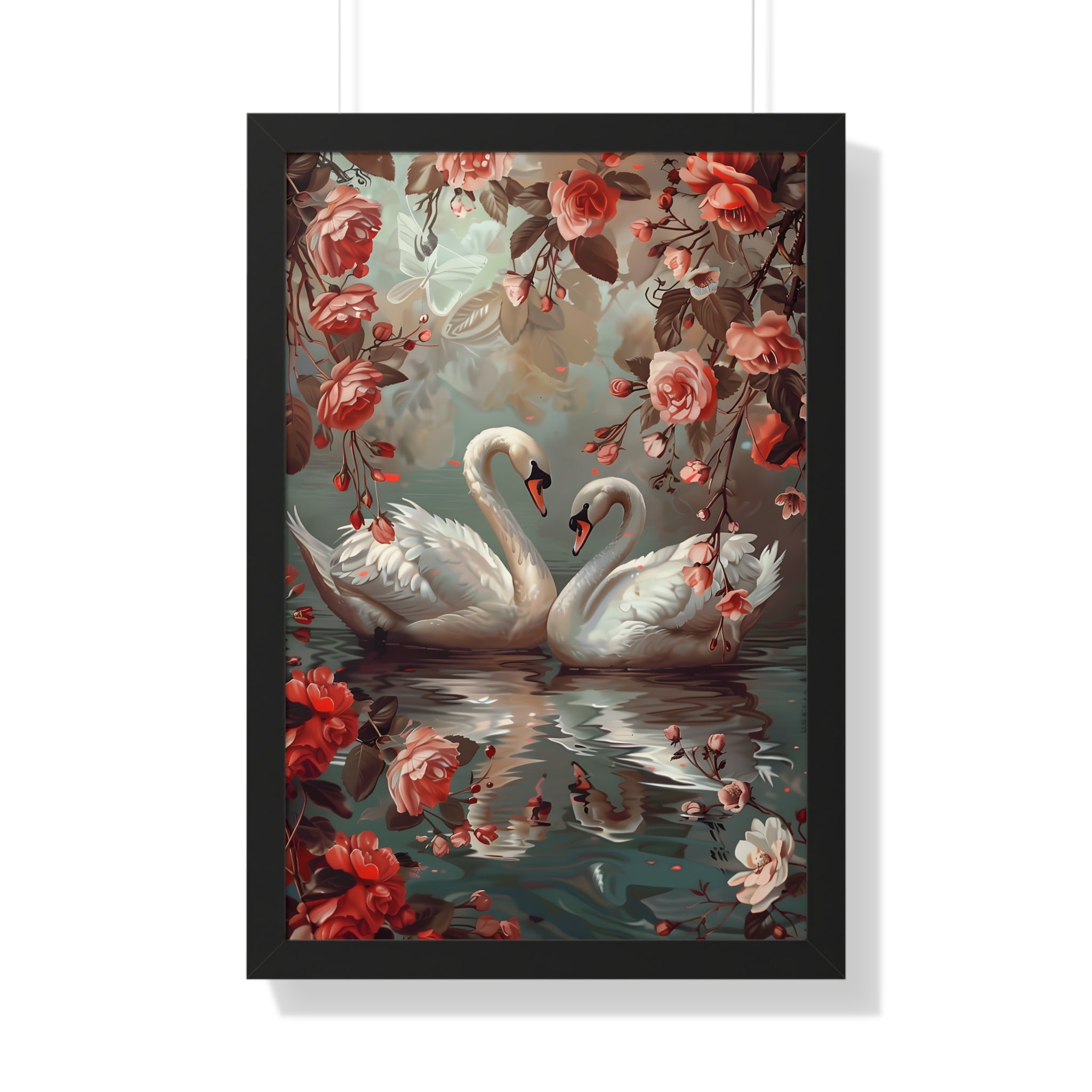 Framed Paper Print - Swans&