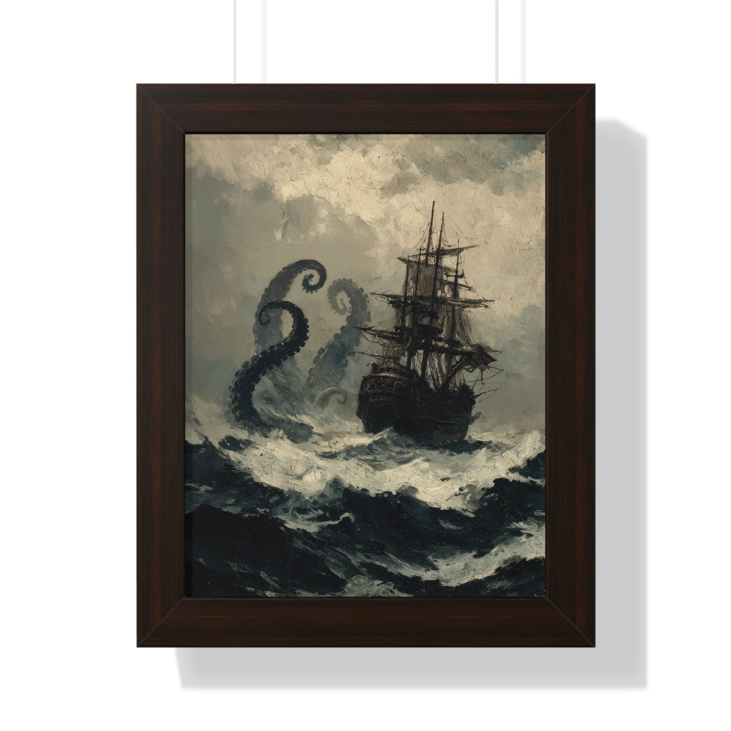 Framed Paper Print - Into the Kraken’s Wake