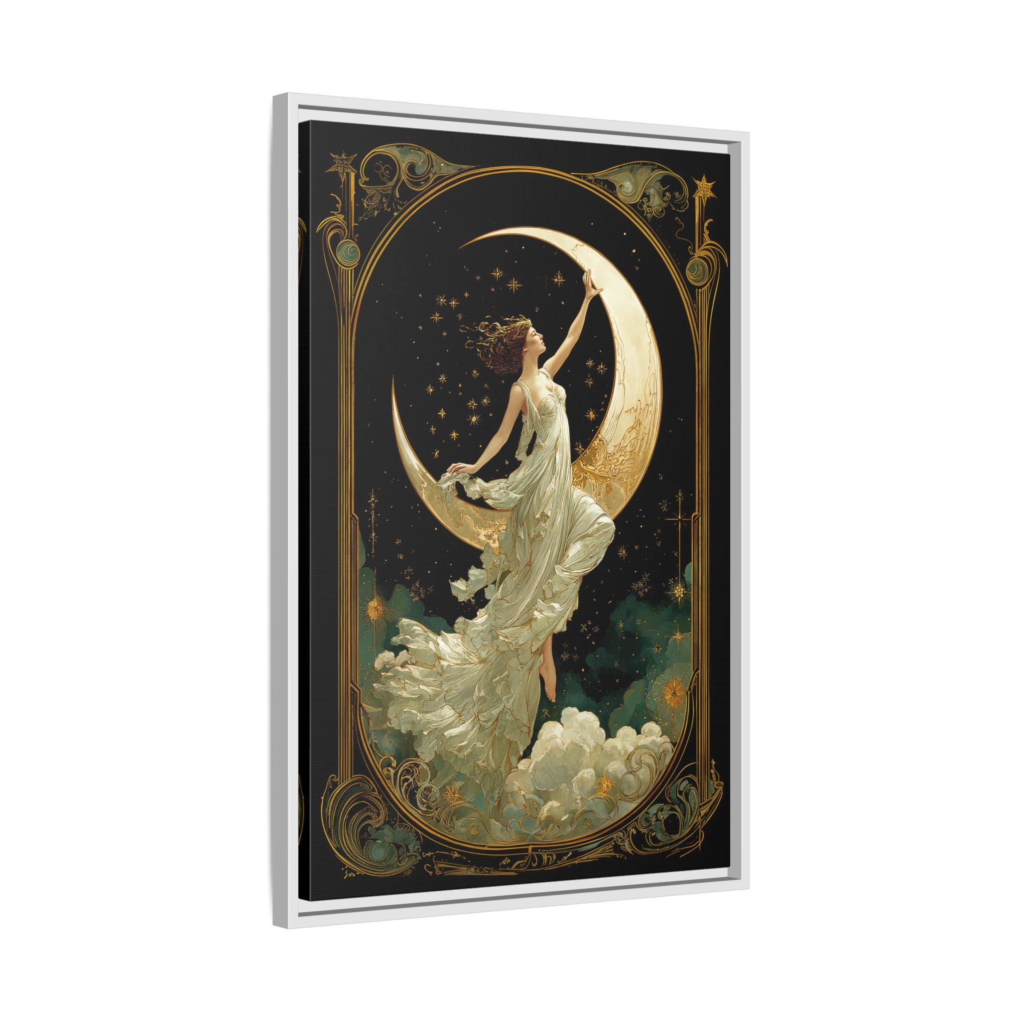 Framed Canvas - Moon Goddess Ascending