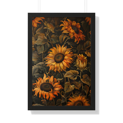 Framed Paper Print - Sunflower Glow