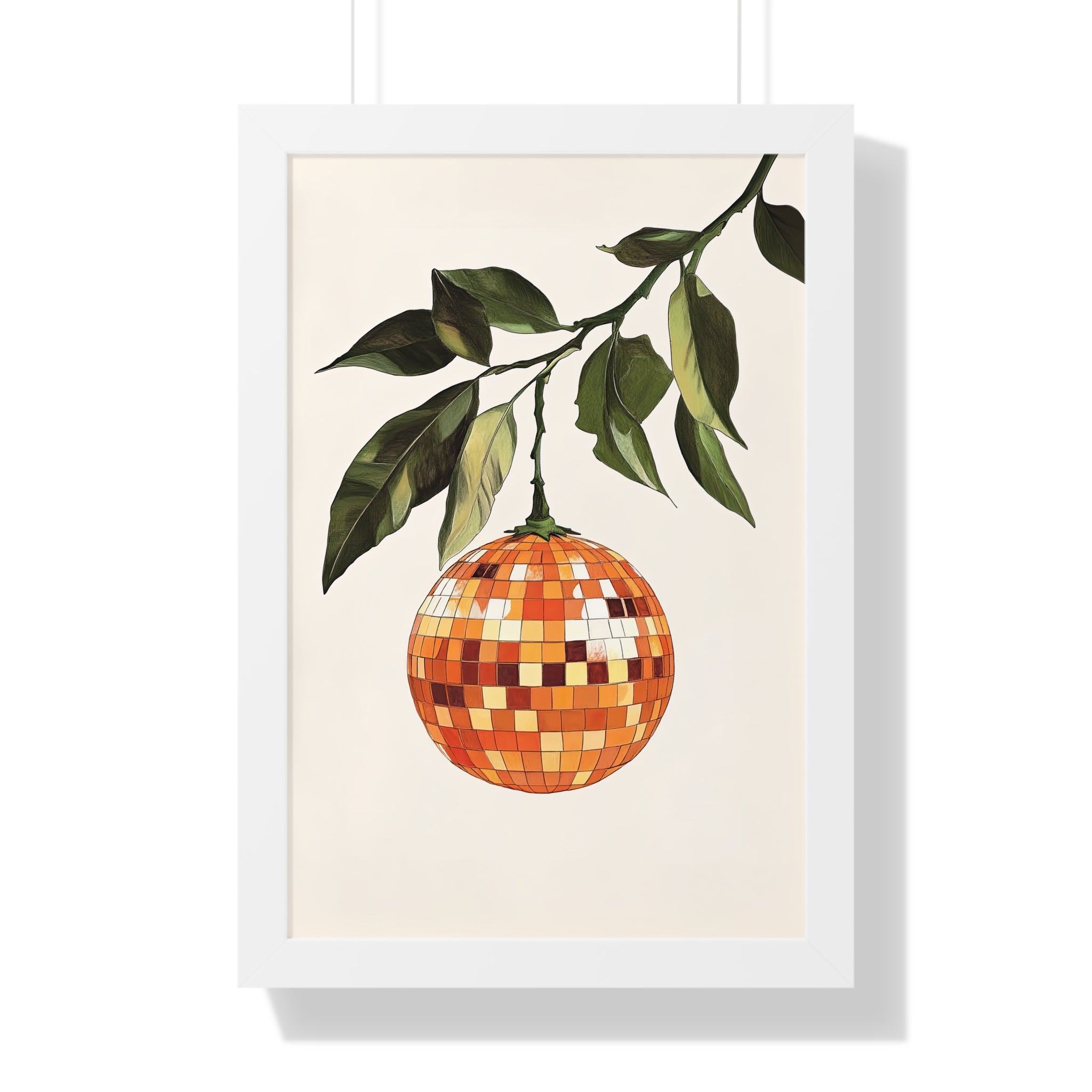 Framed Paper Print - Citrus Disco Glow Drop