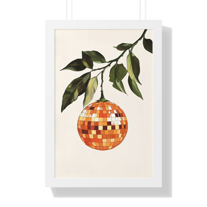 Framed Paper Print - Citrus Disco Glow Drop