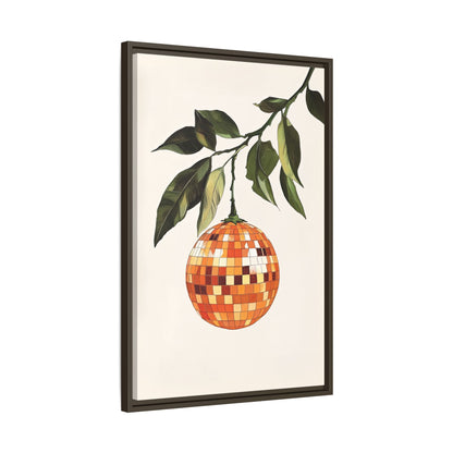 Framed Canvas - Citrus Disco Glow Drop