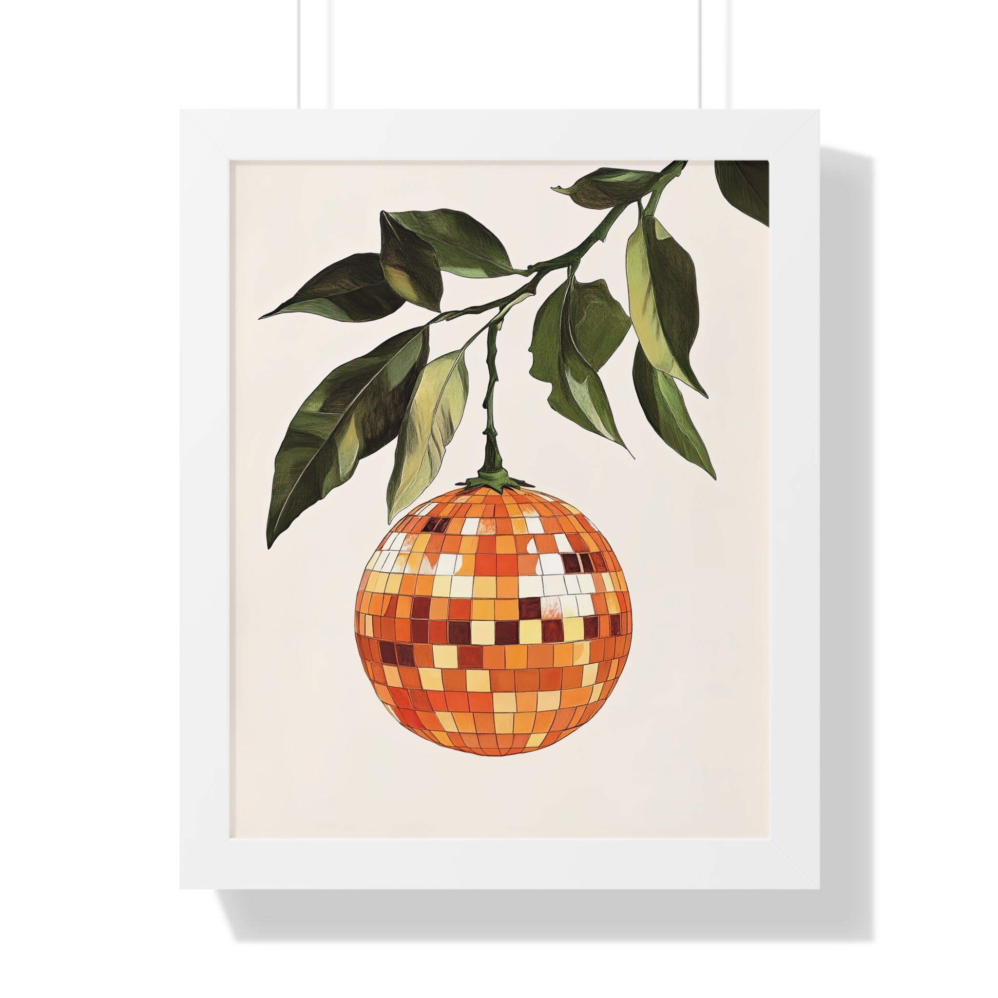 Framed Paper Print - Citrus Disco Glow Drop