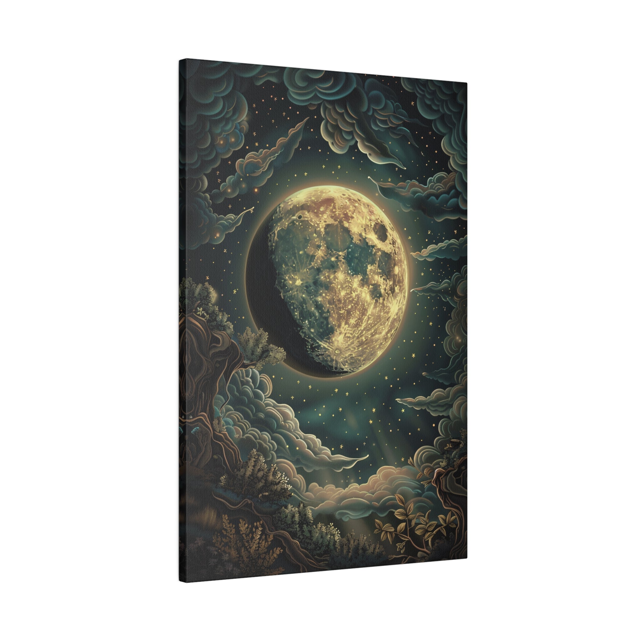 .75" Matte Canvas - Waxing Gibbous Dreamscape