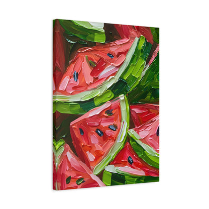 1.25" Matte Canvas - Juicy Watermelon Slices
