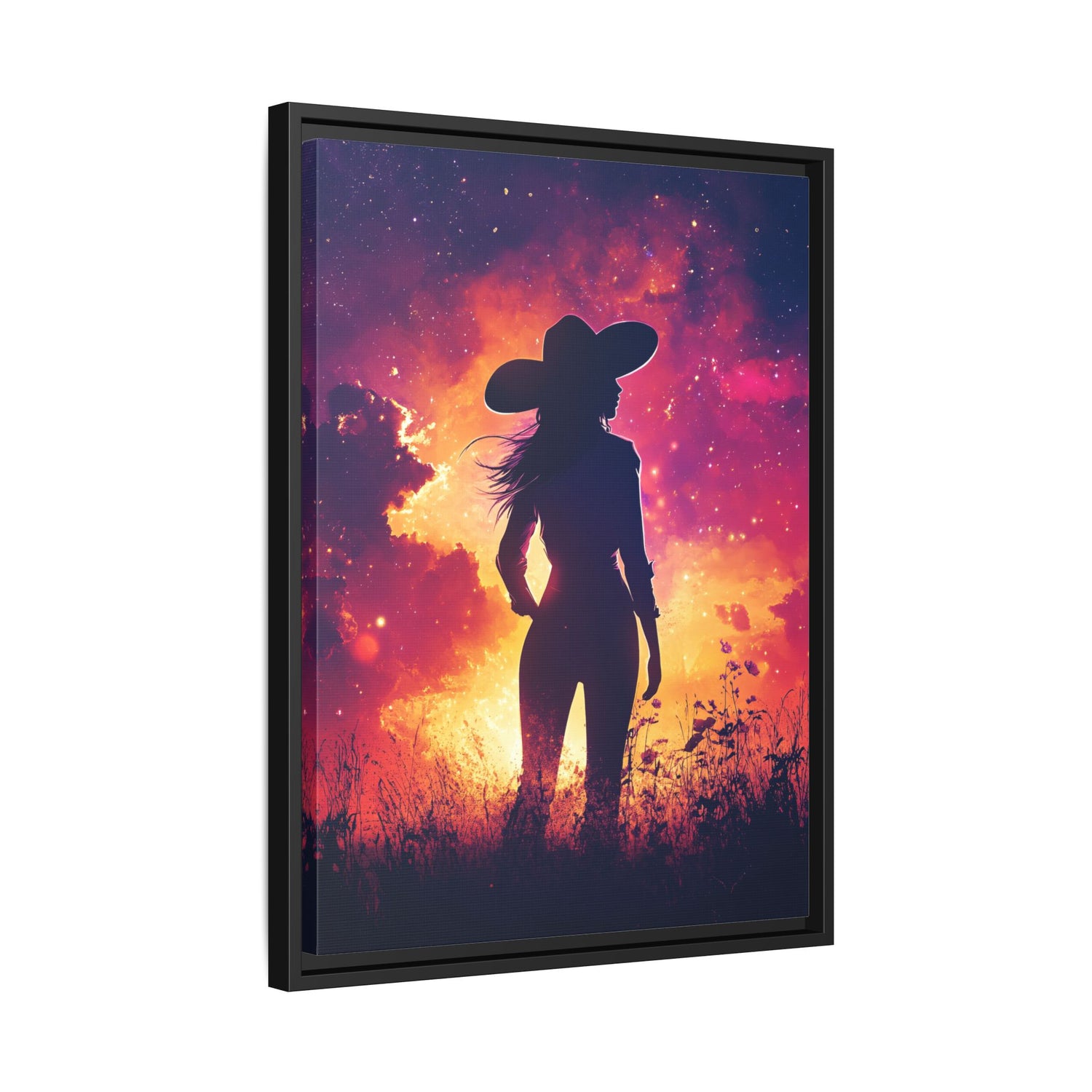 Framed Canvas - Cosmic Cowgirl