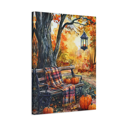 1.25" Matte Canvas - Golden Pause in Fall