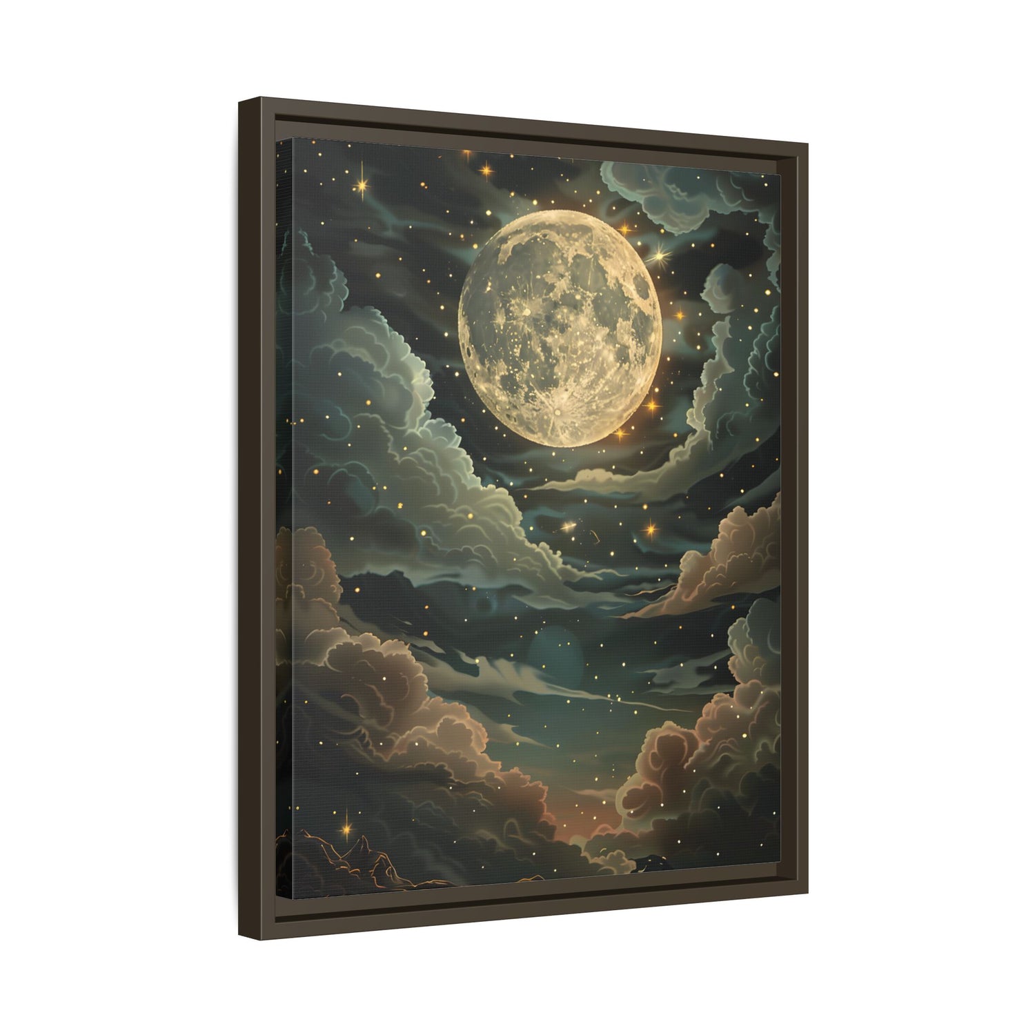 Framed Canvas - Enchanting Lunar Glow