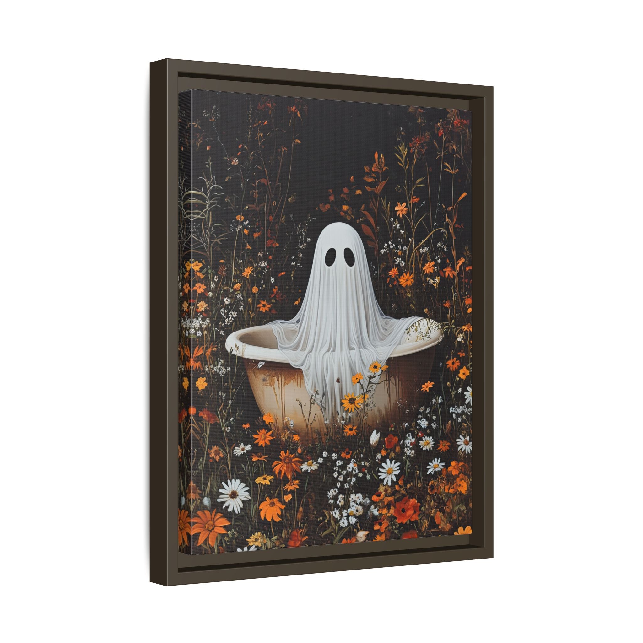 Framed Canvas - Wildflower Bathtub Ghost