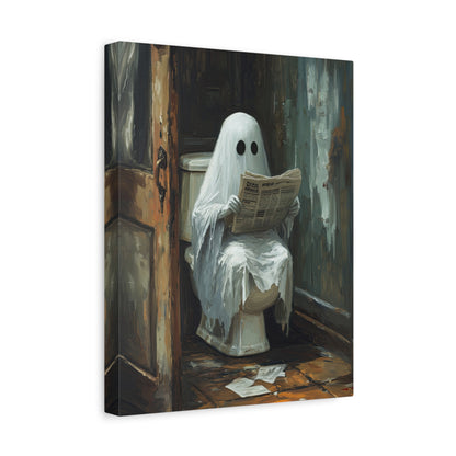 1.25" Matte Canvas - Ghostly Bathroom Break