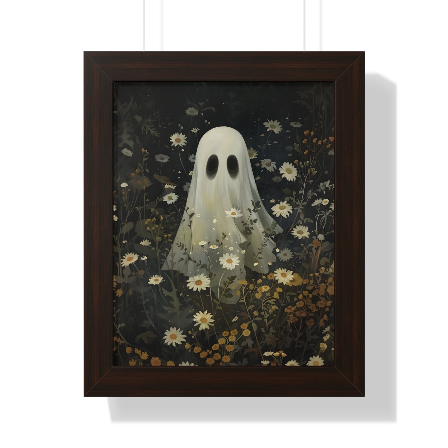 Framed Paper Print - Daisy Meadow Ghost