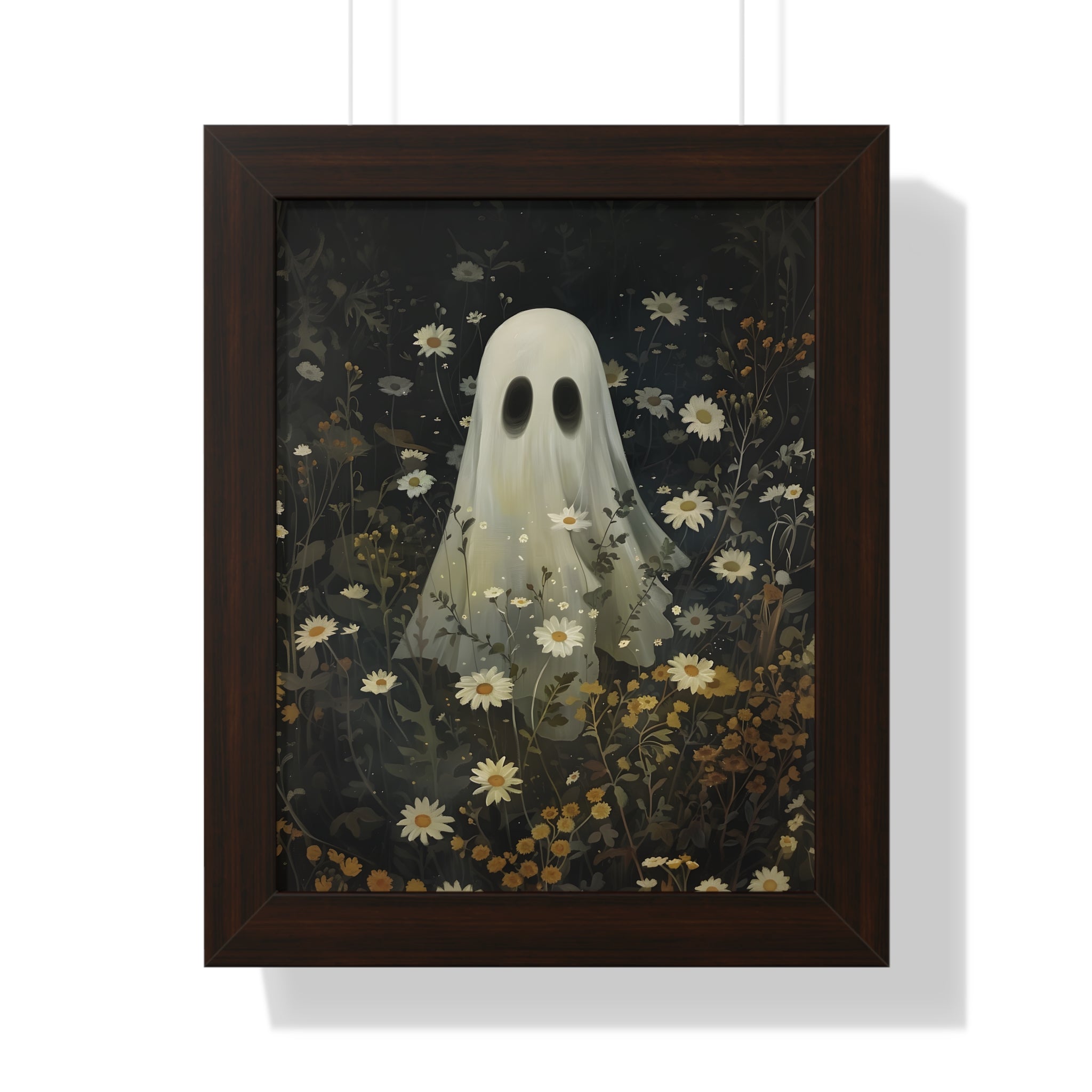 Framed Paper Print - Daisy Meadow Ghost