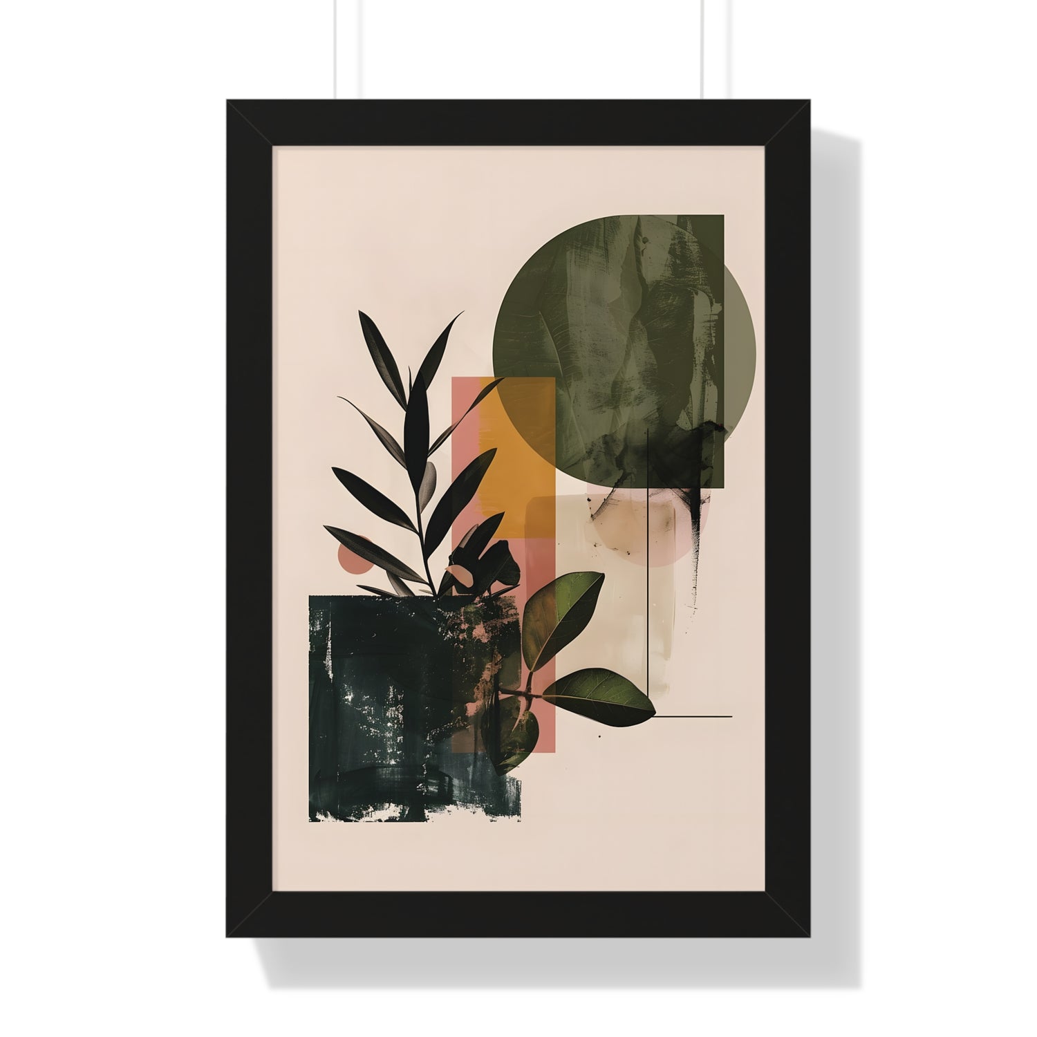 Framed Paper Print - Sage Geometry Botanicals