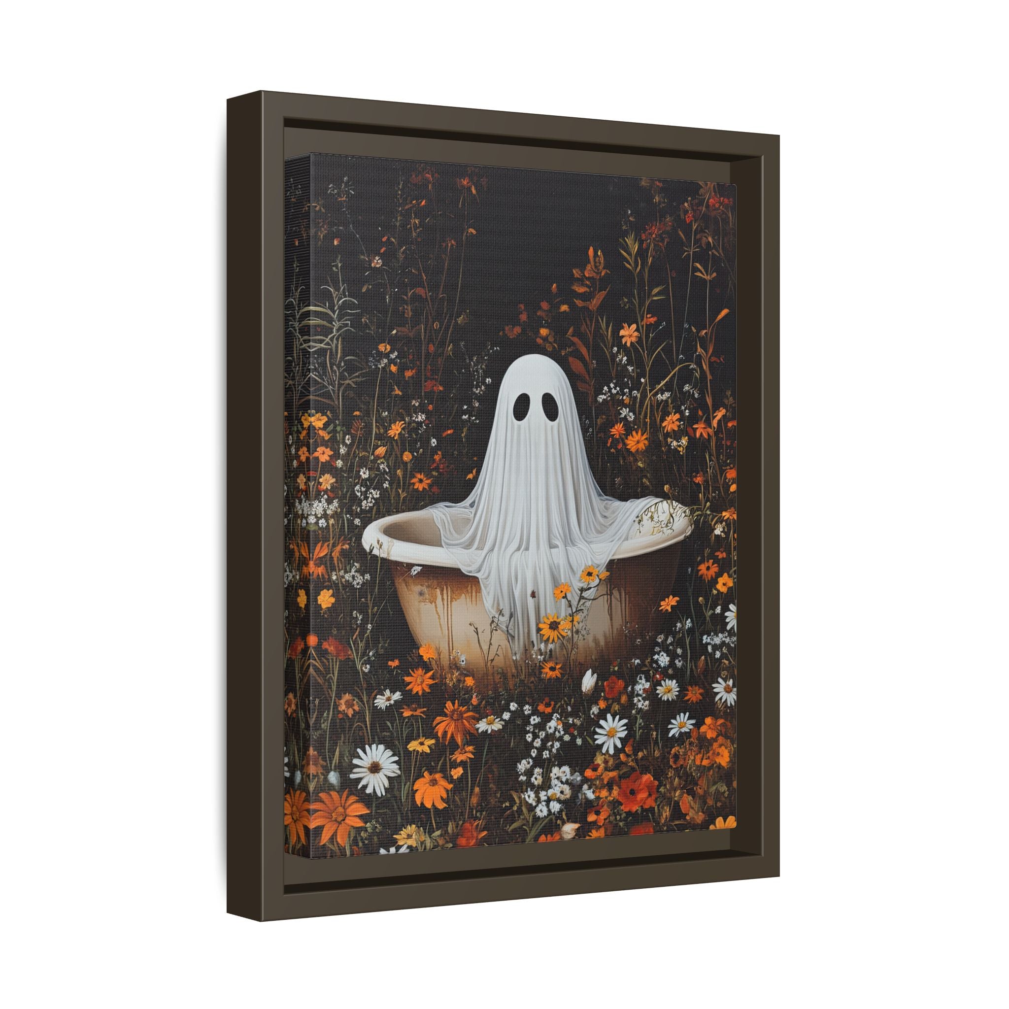 Framed Canvas - Wildflower Bathtub Ghost