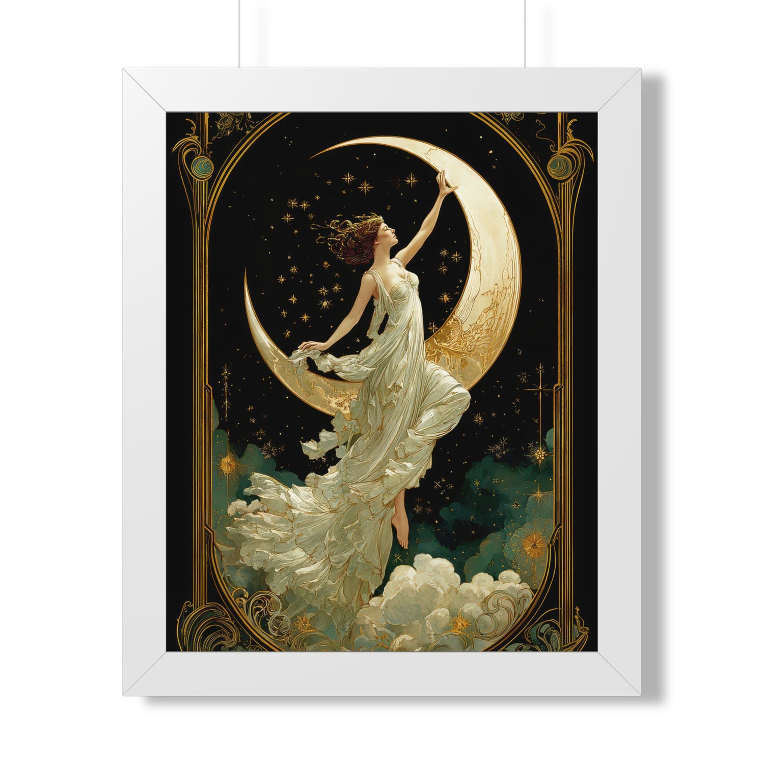 Framed Paper Print - Moon Goddess Ascending