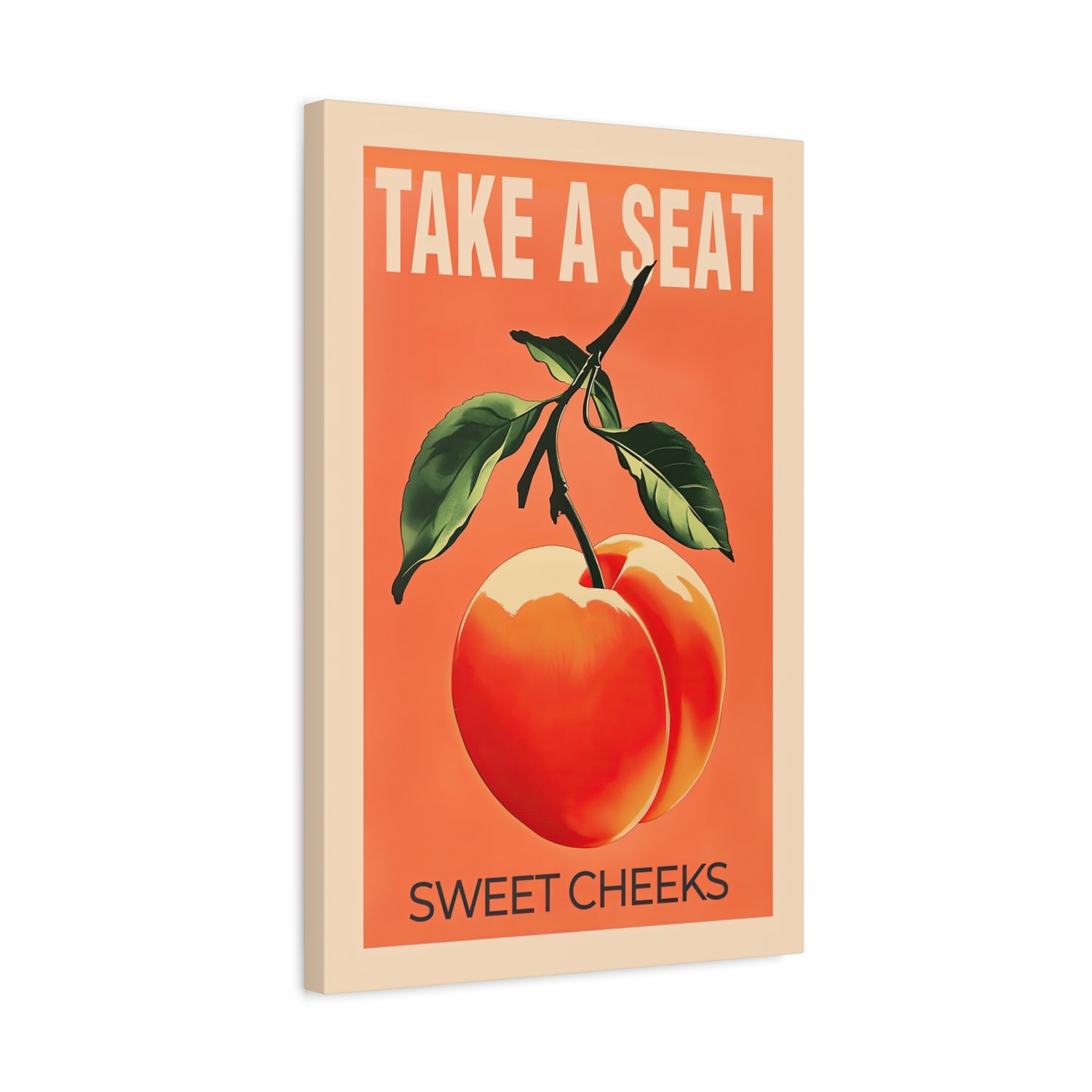 1.25" Matte Canvas - Sweet Cheeks Peach