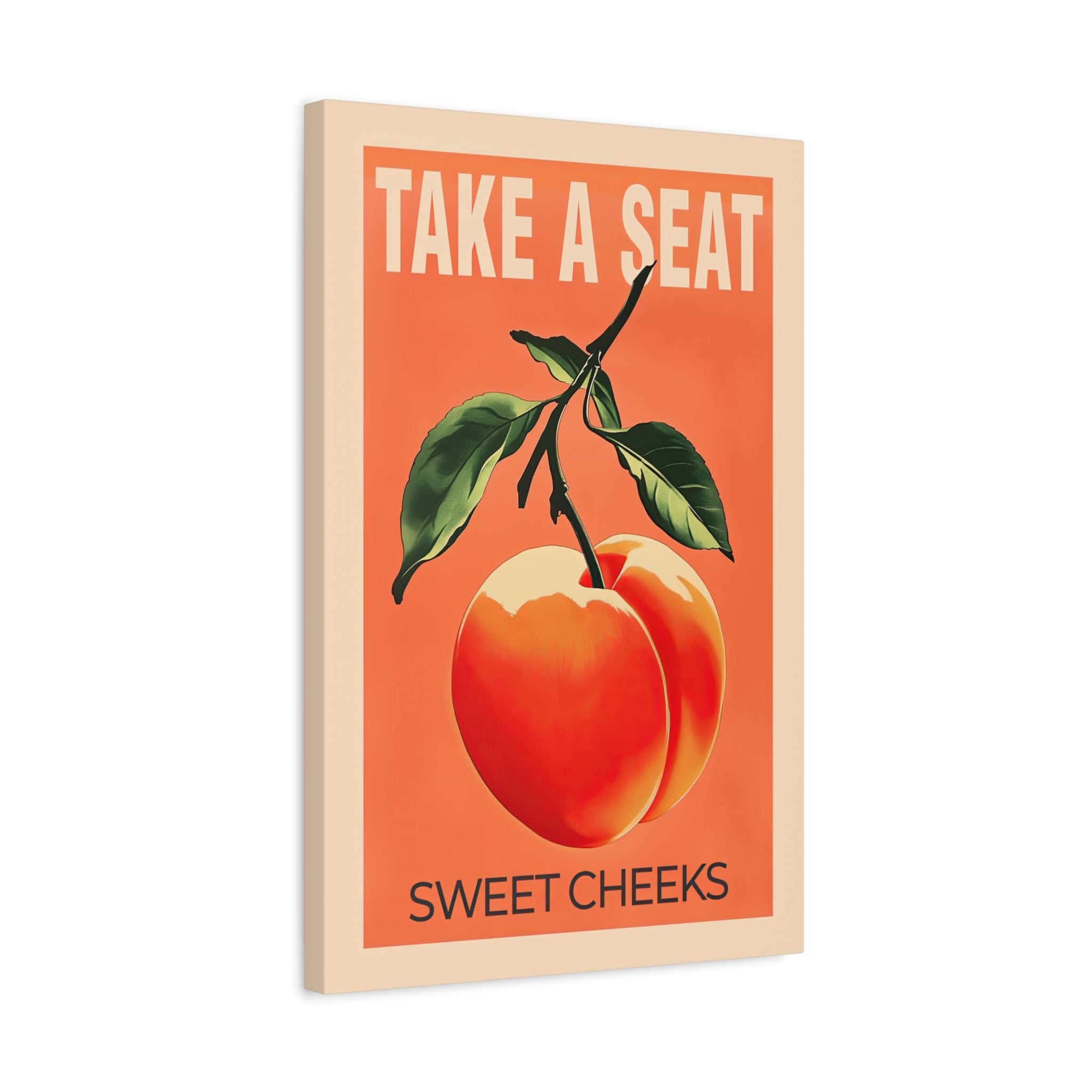 1.25" Matte Canvas - Sweet Cheeks Peach