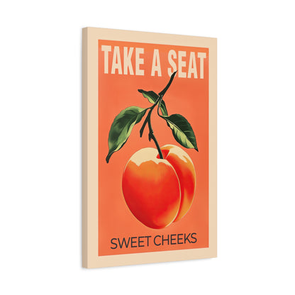 1.25" Matte Canvas - Sweet Cheeks Peach