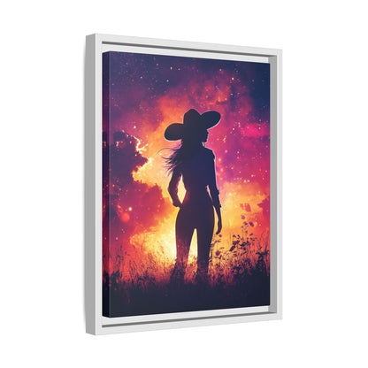 Framed Canvas - Cosmic Cowgirl